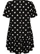 Dress in viscose with cutline, Black, Packshot image number 1