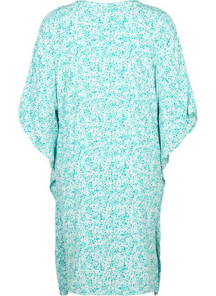 Viscose caftan dress with print, Green Dot, Packshot image number 1
