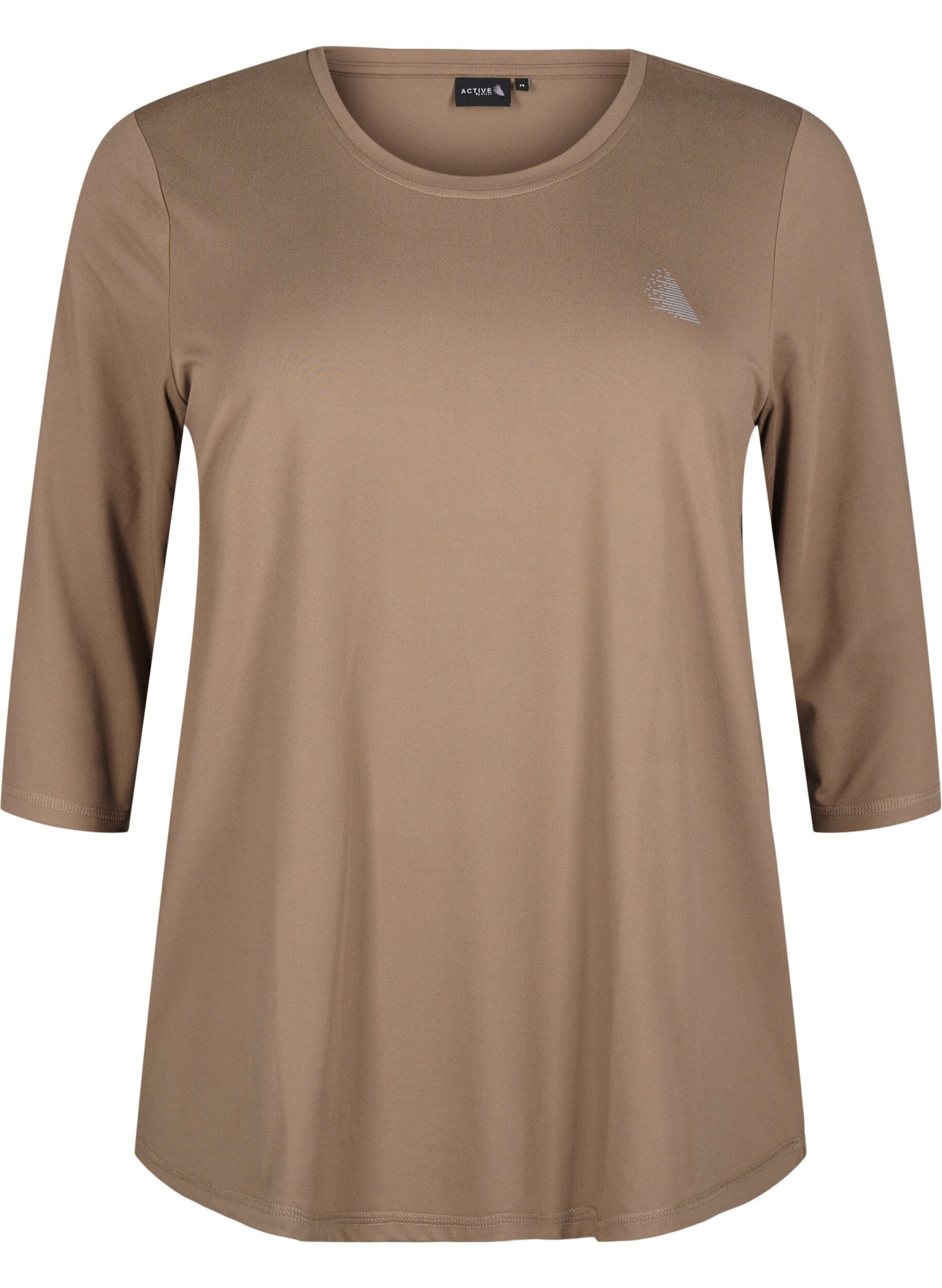 Zizzifashion Training blouse with 3/4 sleeves, Beige, Packshot image number 0