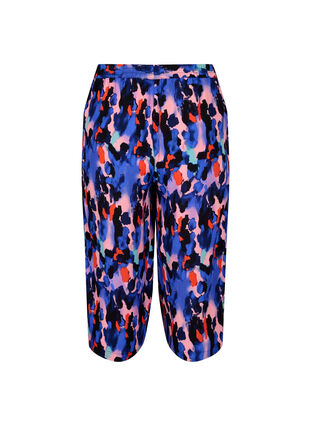 Loose culotte trousers in viscose, Colorful Animal, Packshot image number 1
