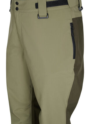 Waterproof shell trousers with pockets, Forest Night Comb, Packshot image number 2