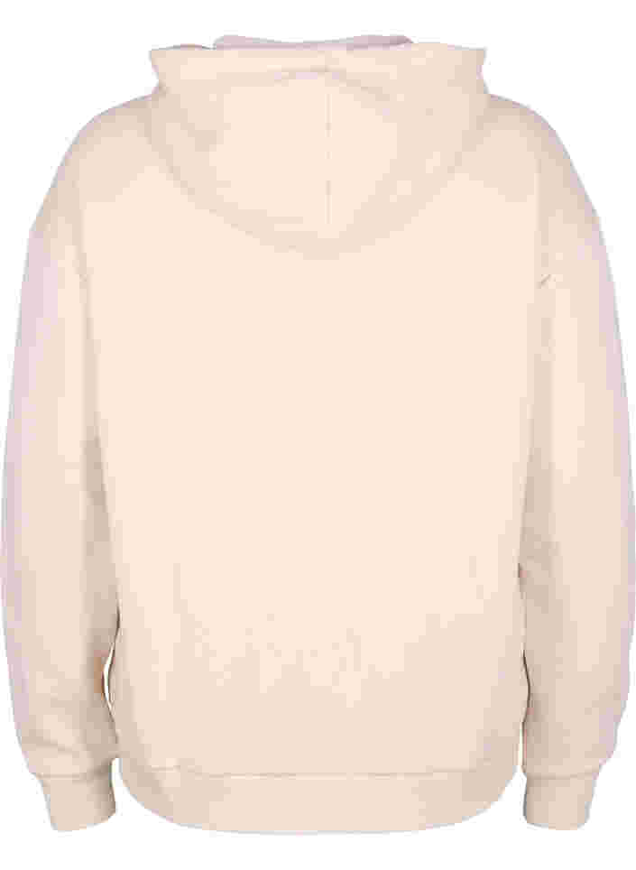 Jumper with hood and pocket, Lilac Ash, Packshot image number 1