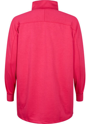 Long sweatshirt with pocket and zipper, Jazzy, Packshot image number 1