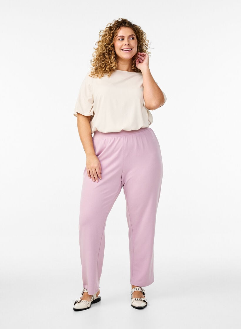 Straight fit trousers, Red, Model image number 0