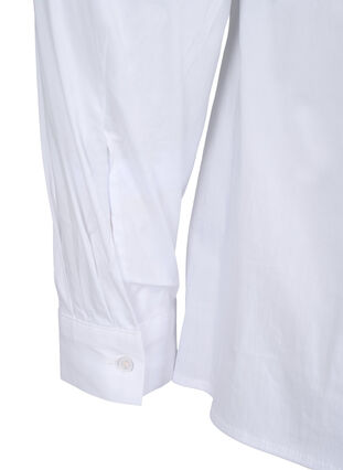 Classic shirt with collar and buttons, Bright White, Packshot image number 3