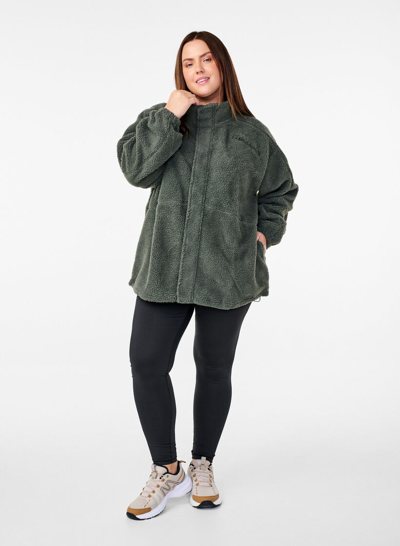 Fleece jacket with pockets, Urban Chic, Model image number 2
