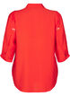 Blouse with 3/4 sleeves and floral embroidery, Flame Scarlet, Packshot image number 1