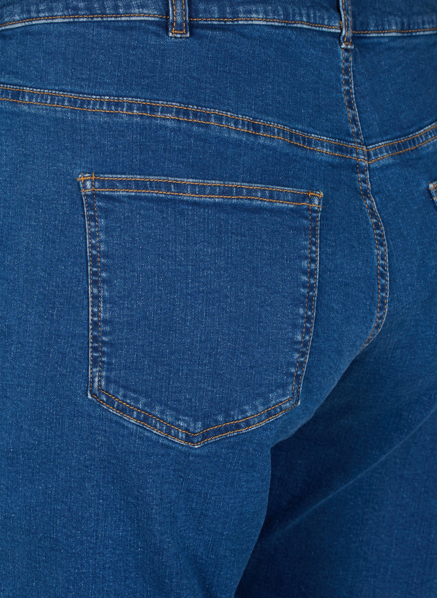 ZizzifashionCropped Vera jeans with a straight fit, Blue, Packshot image number 3