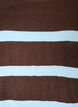 Striped knit top with short sleeves, Brown, Packshot image number 2