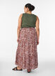 Long skirt with elasticated waist, Red, Model image number 1