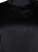 Top with 3/4 sleeves and mandarin collar, Black, Packshot image number 2