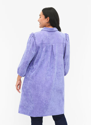 purple corduroy dress Thick Cotton Corduroy Dress Long Sleeves Tunics Dress Loose Warm Dress Customized Shirt Midi Dress Hand Made Plus Winter/Fall Corduroy Robe