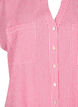 Short-sleeved cotton shirt with stripes, Beetroot P. Stripe, Packshot image number 2