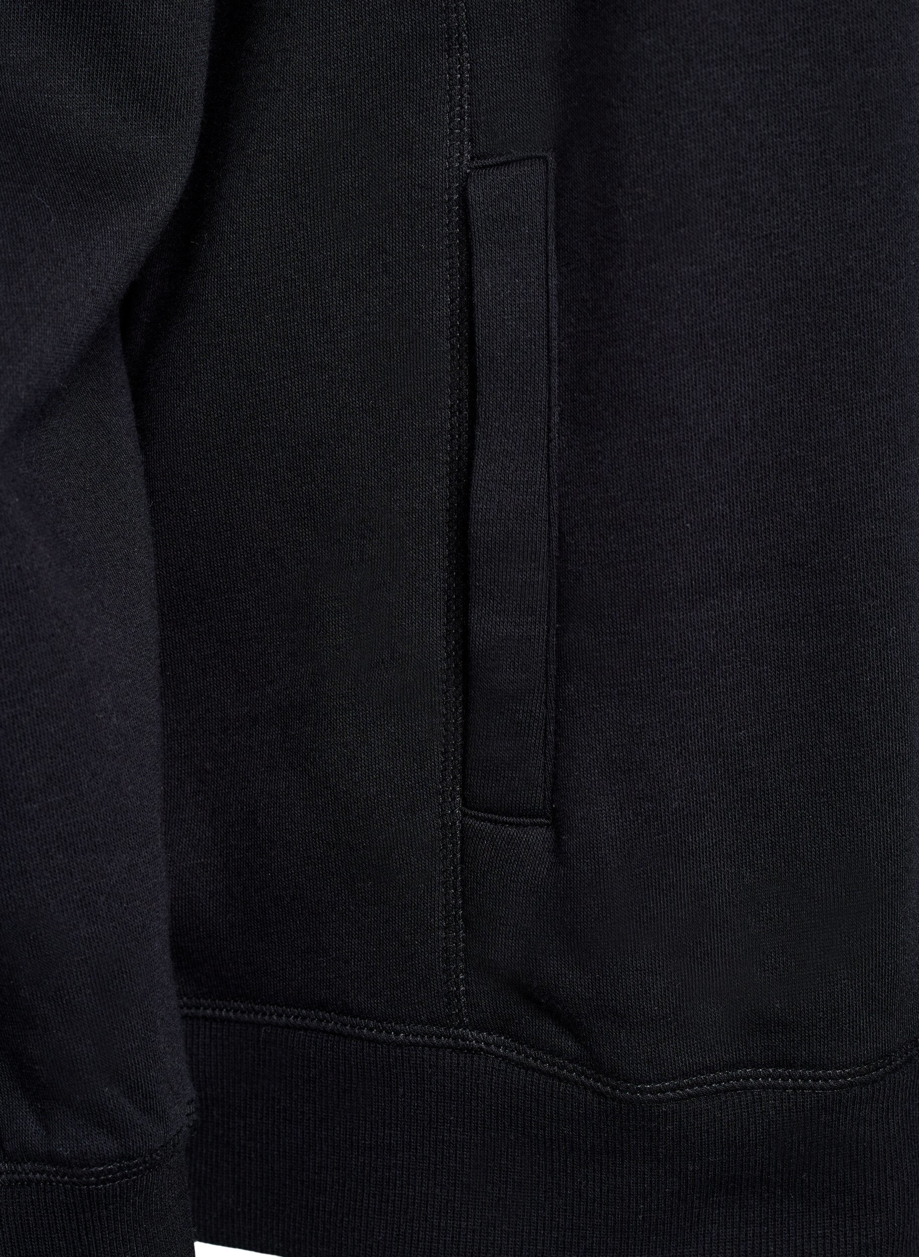 Zizzifashion FLASH - Sweatshirt with high collar and pockets, Black, Packshot image number 3