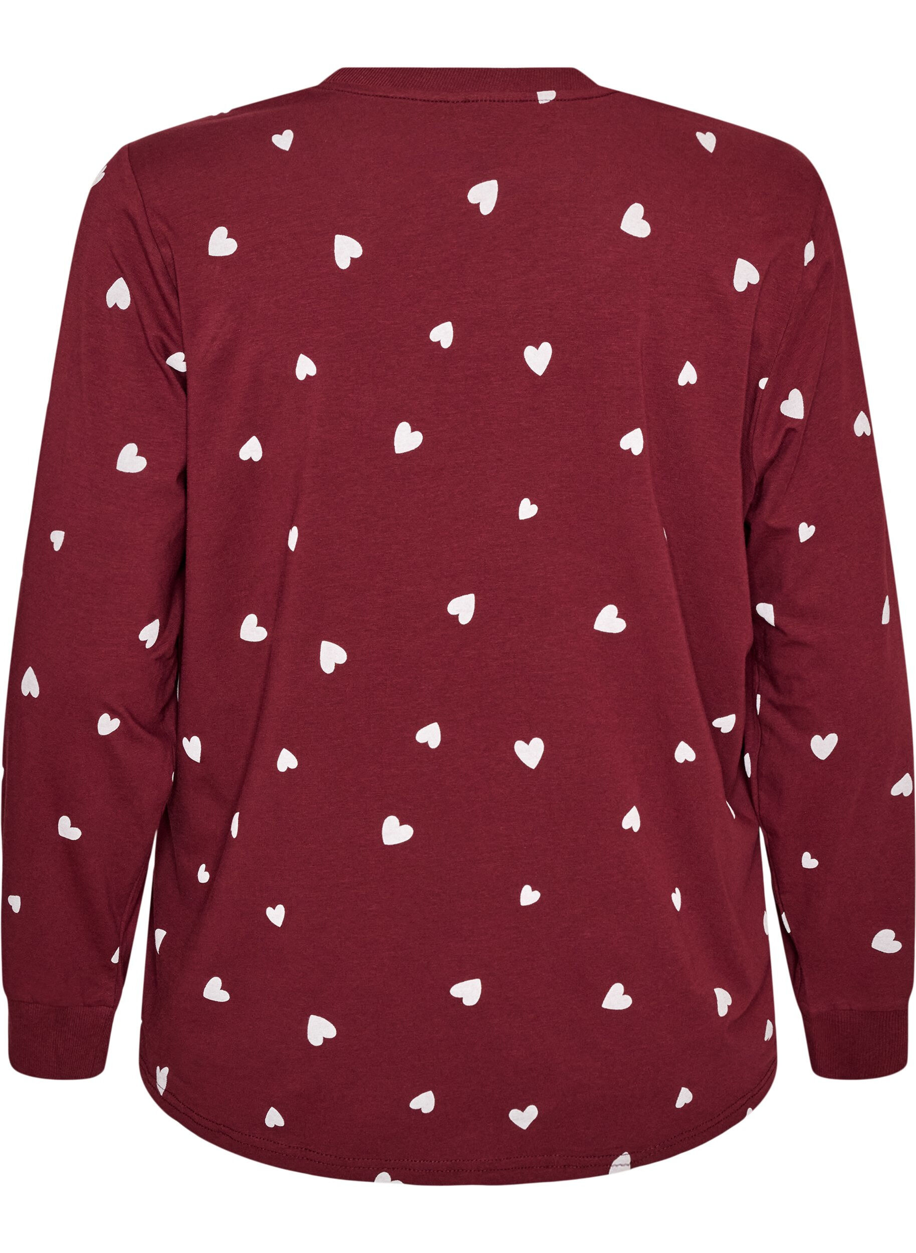 ZizzifashionPrinted night top, Red, Packshot image number 1