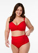 High waisted bikini bottom, Red, Model image number 0
