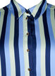 Striped satin shirt with collar, Blue Stripe, Packshot image number 2