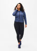 Training blouse with zipper, Mood Indigo, Model image number 2