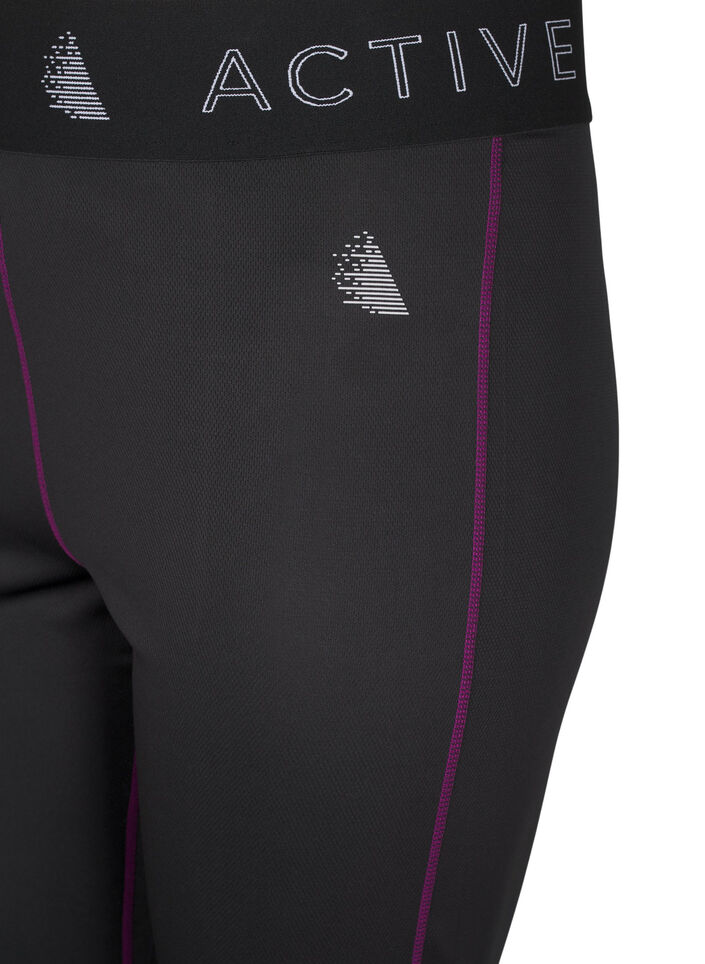 Base layer bottoms with contrast details, Black w. Charisma, Packshot image number 2