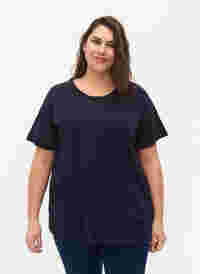 FLASH - 2-pack round neck t-shirts, Navy Blazer/Black, Model