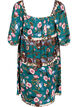 Beach dress in viscose with print, Green, Packshot image number 1