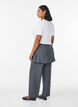 Straight fit trousers with skirt, Dark Grey, Model image number 1