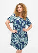 Dress with print and short sleeves, Blue, Model image number 0