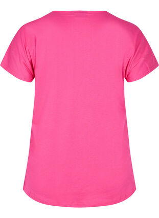 Loose short-sleeved cotton t-shirt, Beetroot Pur Faith, Packshot image number 1