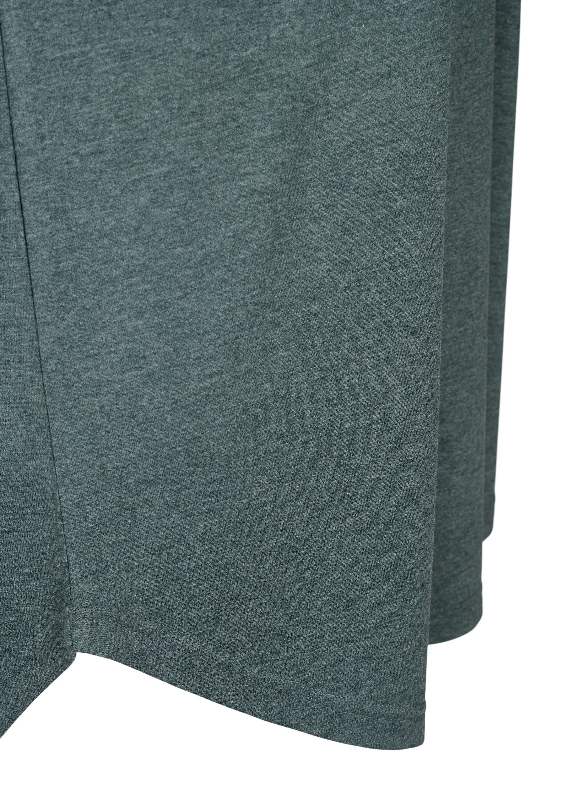 Zizzifashion Short sleeve nightgown with text print, , Packshot image number 3