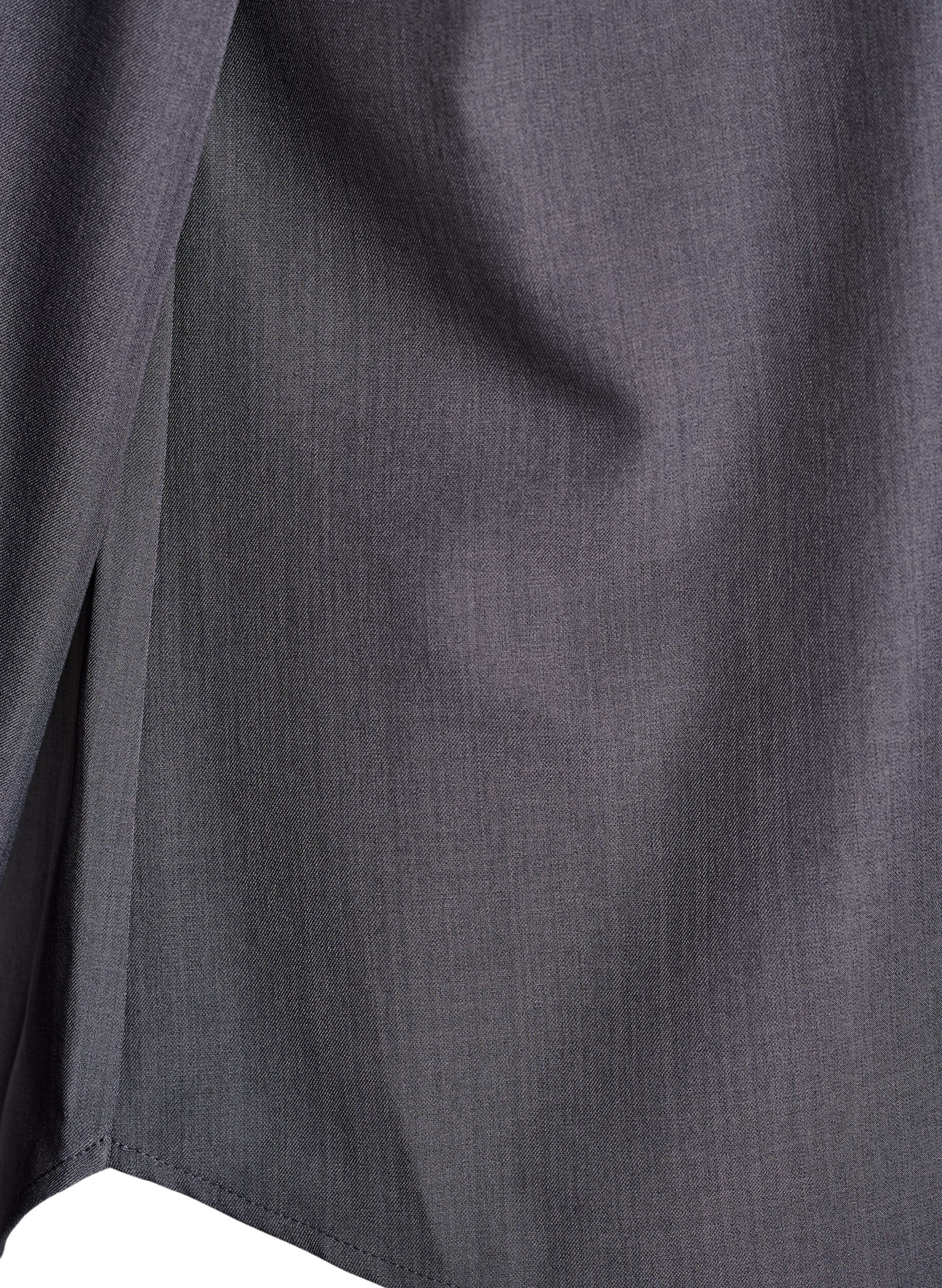Zizzifashion Shirt with collar and press buttons, Grey, Packshot image number 3