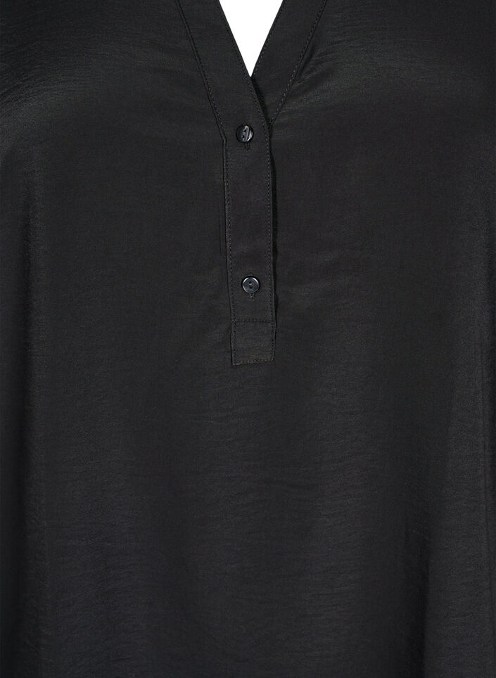 FLASH - Shirt blouse with long sleeves, Black, Packshot image number 2