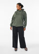 FLASH - Sweatshirt with high collar and pockets, Green, Model image number 1