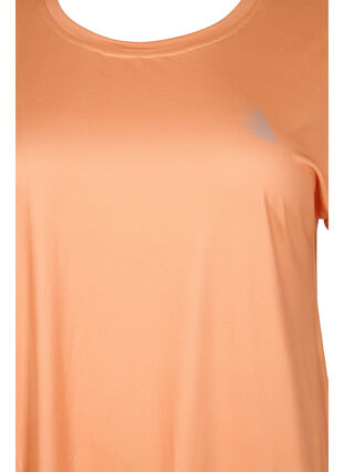 Short-sleeved training t-shirt, Apricot Nectar, Packshot image number 2