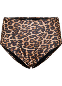 High waisted leopard print bikini bottom
