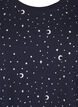 Night blouse with a print, Night Sky AOP, Packshot image number 2
