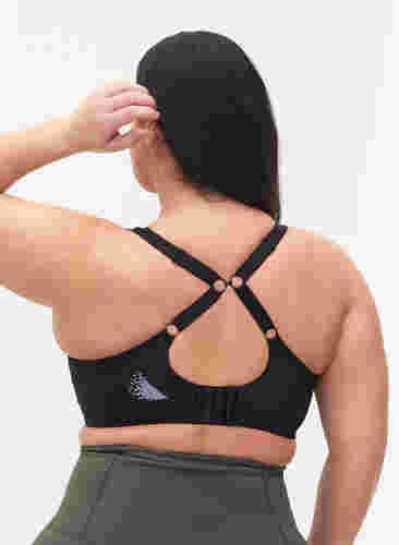 CORE, HIGH SUPPORT WIRE BRA - Sports bra with underwire, Black, Model image number 2