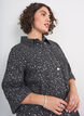 Denim dress with sequins and 3/4 sleeves, Black, Model image number 3