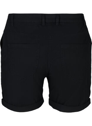 Cotton shorts with pockets, Black, Packshot image number 1