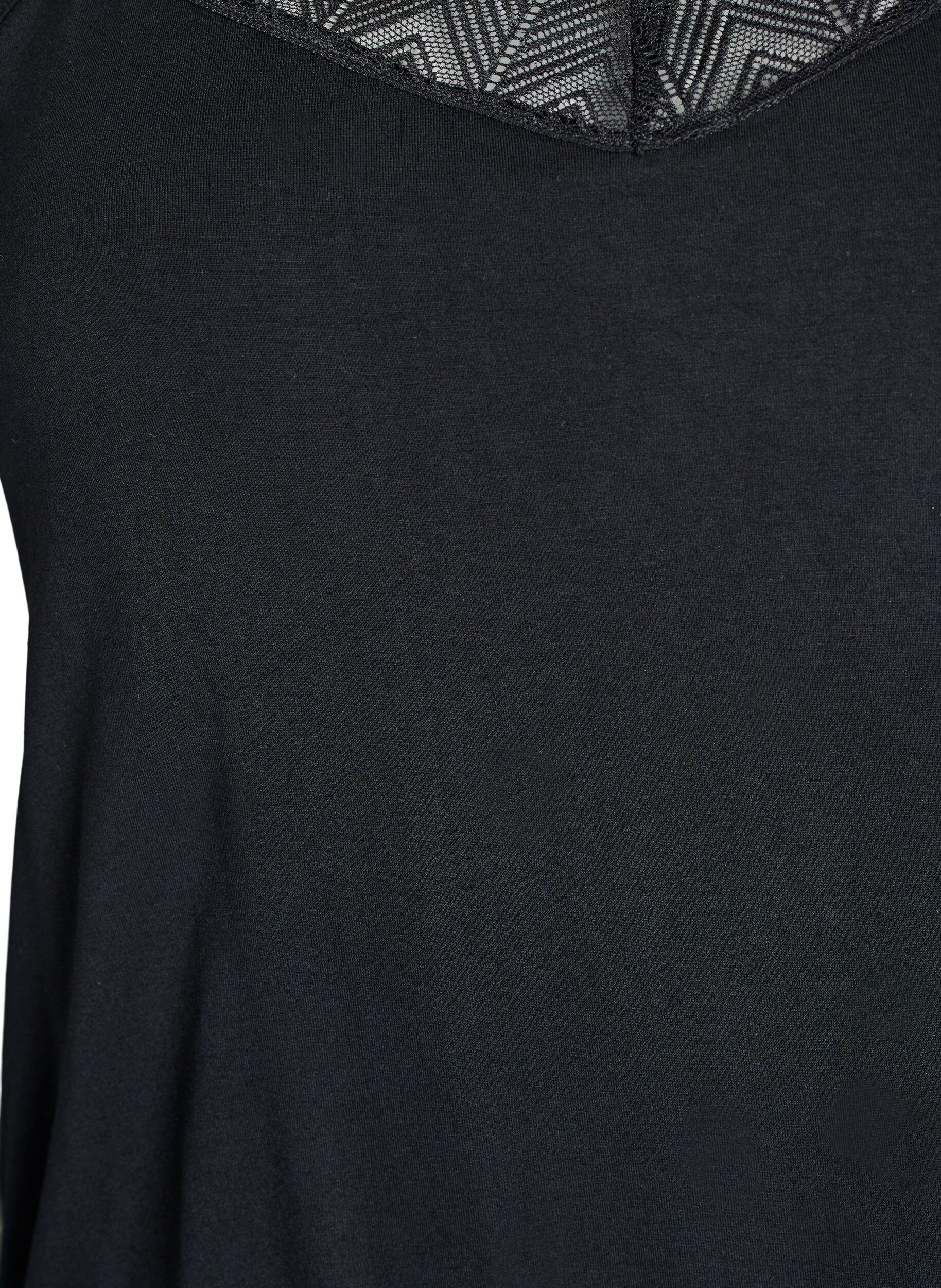 Zizzifashion Top with lace detail and spaghetti straps, 0199, Packshot image number 2