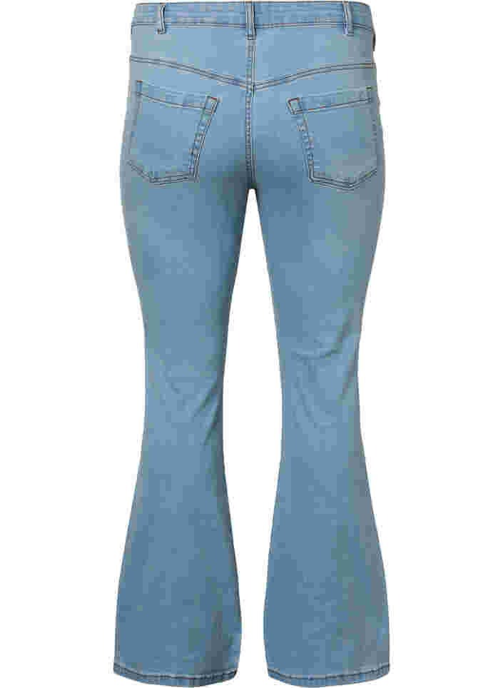 High-waisted Ellen bootcut jeans, Ex Lgt Blue, Packshot image number 1