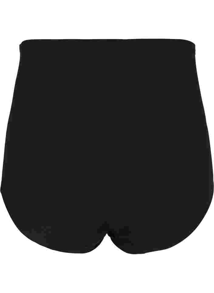 Light high-waisted shapewear knickers, Black, Packshot image number 1
