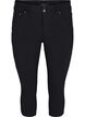 Close-fitting capri trousers in viscose mix, Black, Packshot image number 0