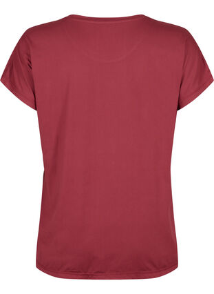 Short-sleeved training t-shirt, Cordovan, Packshot image number 1