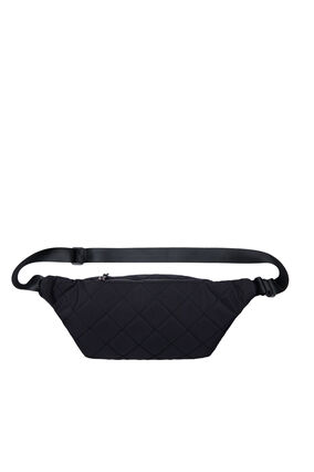 Quilted belt bag, Black, Packshot image number 1