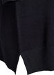 Short knitted dress with raglan sleeves and a centre seam, Black, Packshot image number 3