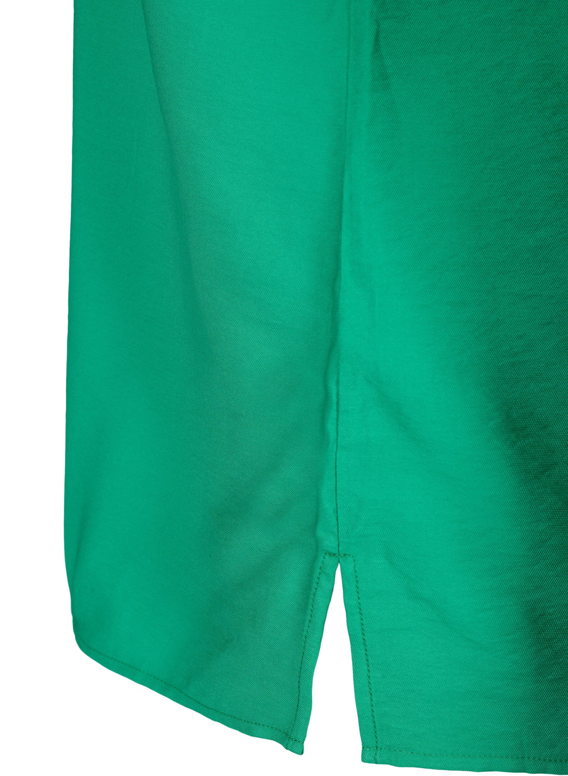 Zizzifashion One-shoulder blouse in viscose, Green, Packshot image number 3
