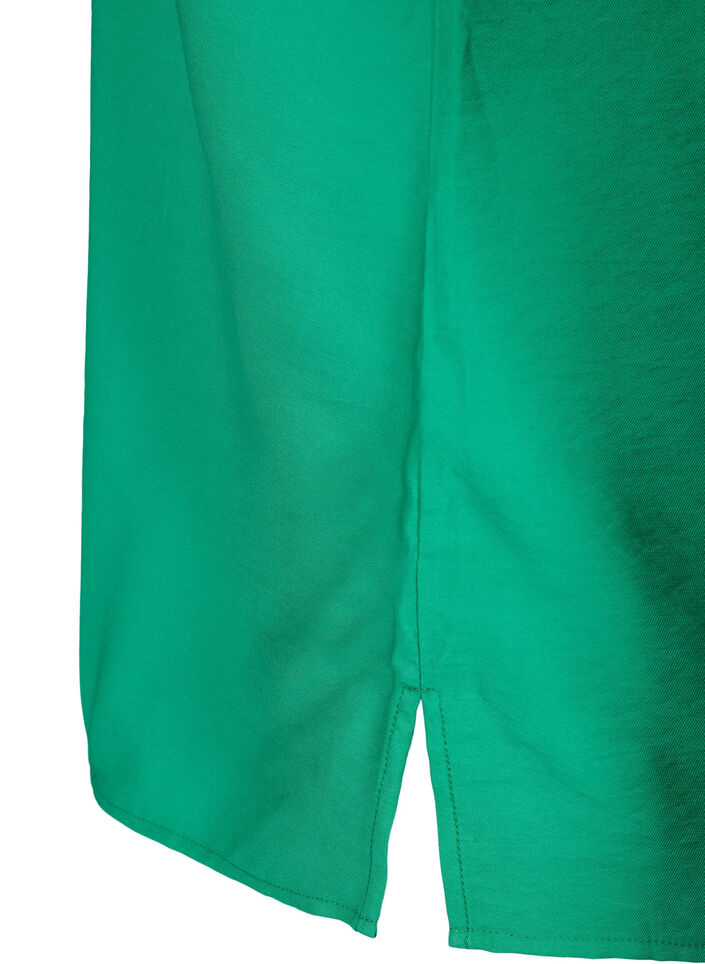 One-shoulder blouse in viscose, Green, Packshot image number 3
