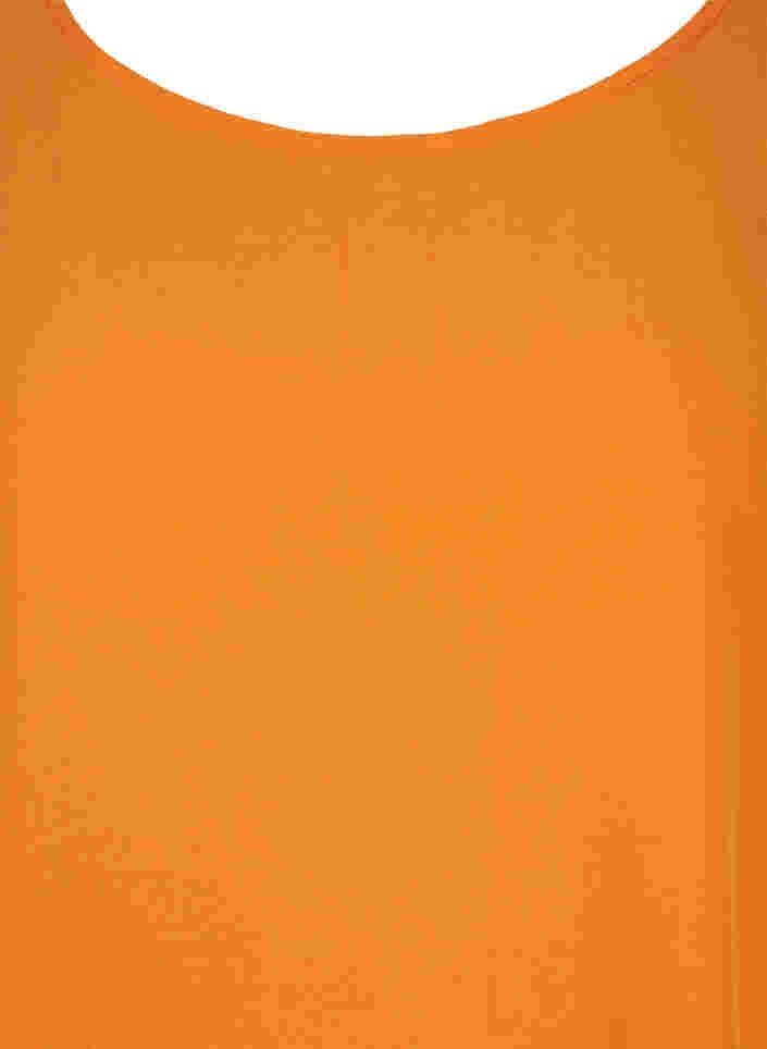 Short-sleeved viscose blouse, Orange Peel, Packshot image number 2