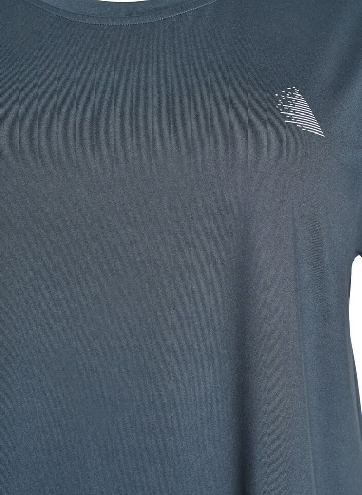Solid-coloured training T-shirt, Green, Packshot image number 2