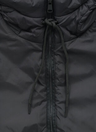 Detachable collar with hood and zipper, Black, Packshot image number 2